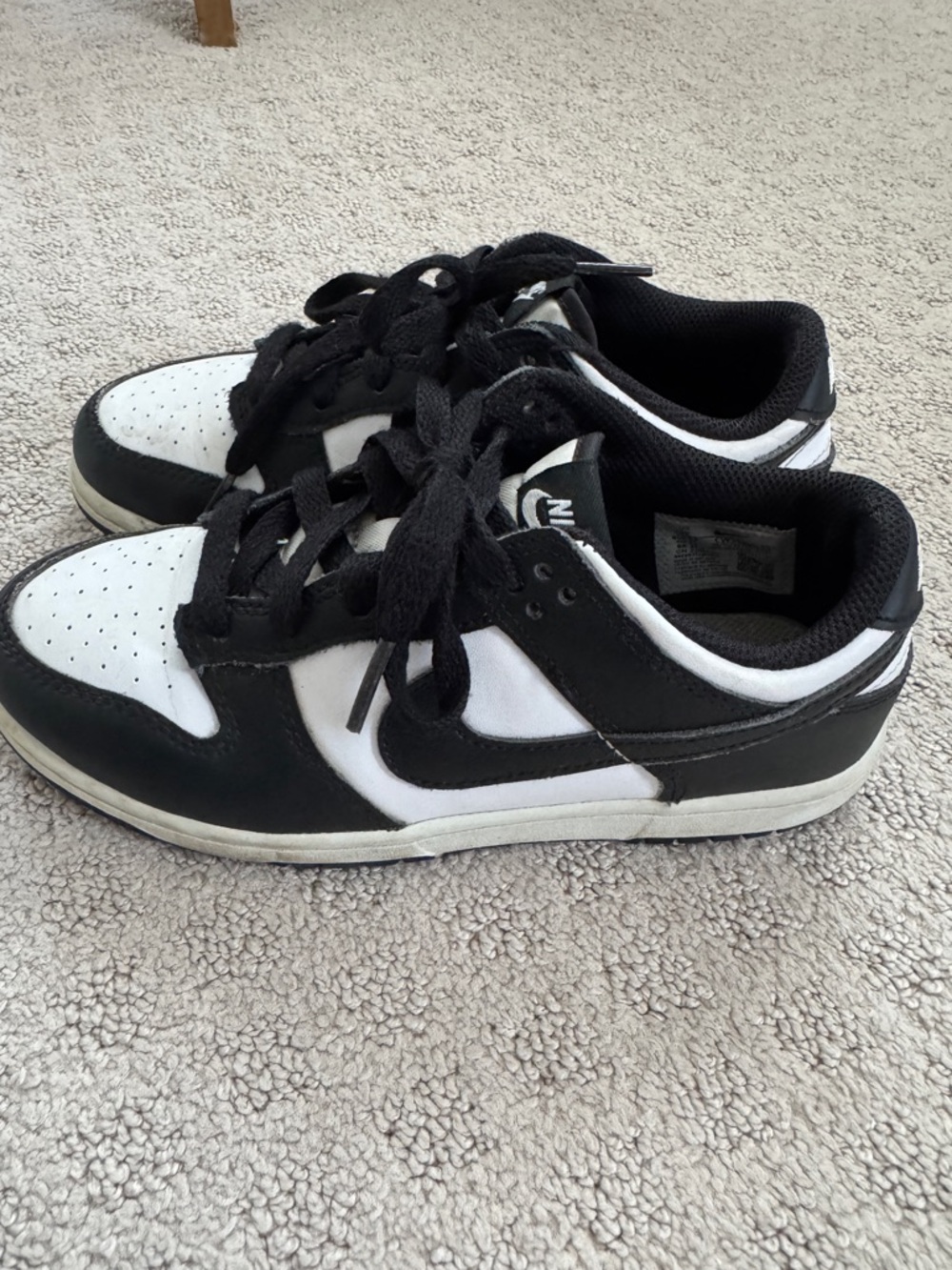 Kids Nike Dunk Low Sneakers panda 3Y